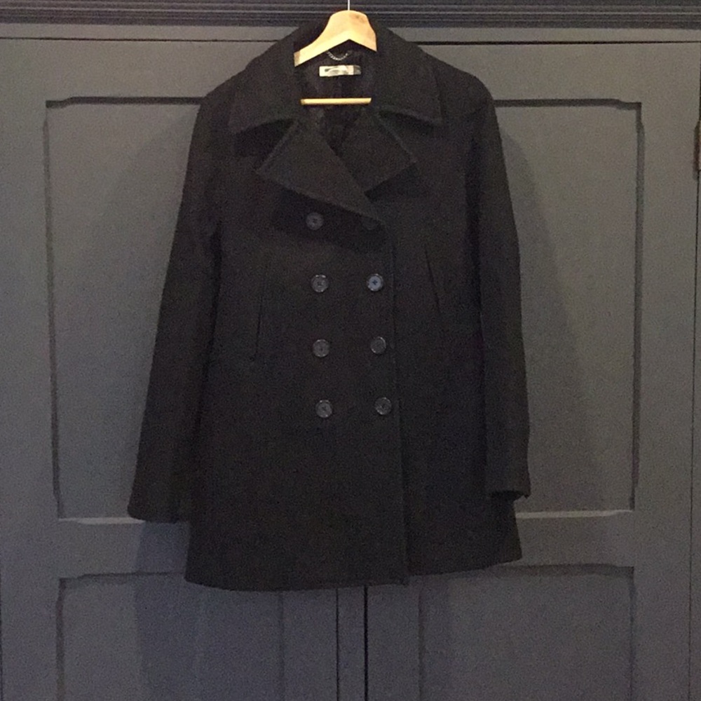 J Crew wool pea coat tall medium women’s.